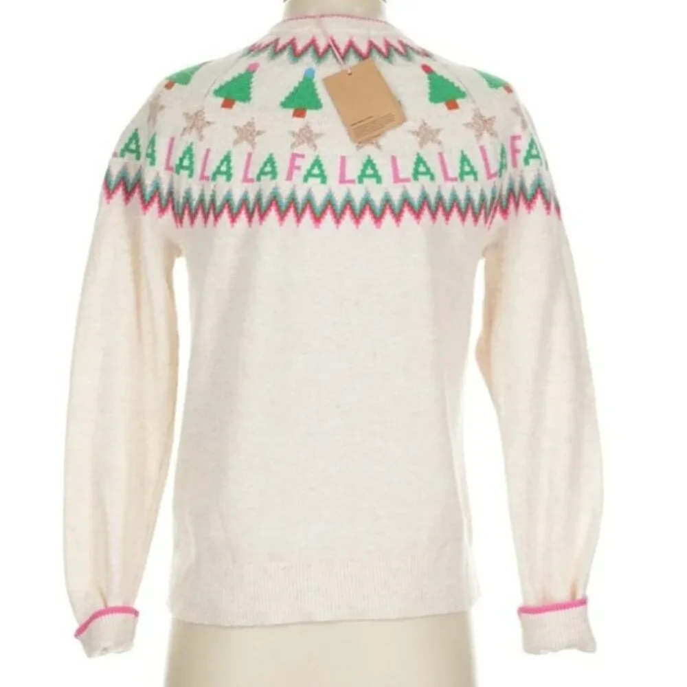 New Boden Edie Fair Isle Alpaca Blend Holiday Cardigan Sweater Cream S MSRP$150 - Picture 11 of 13